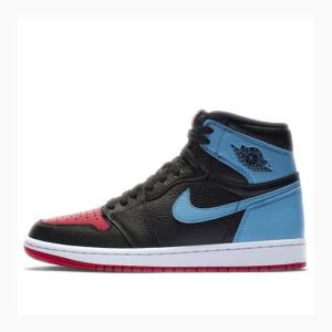 Black / Blue Nike High OG UNC To Chicago Basketball Shoes Women's Air Jordan 1 | JD-762WM