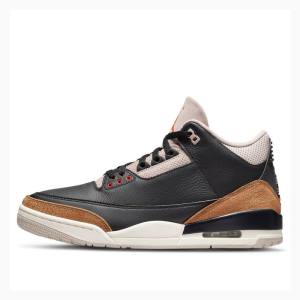 Black / Brown Nike Retro Desert Elephant Basketball Shoes Men's Air Jordan 3 | JD-957YZ