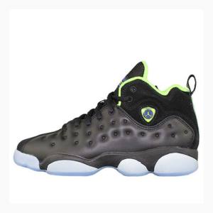 Black / Green Nike Jumpman Team II Basketball Shoes Women's Air Jordan | JD-064WZ