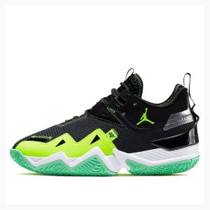 Black / Green Nike Westbrook One Take Basketball Shoes Women's Air Jordan | JD-548ZO