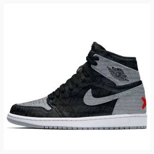 Black / Grey Nike Retro High OG Rebellionaire Basketball Shoes Men's Air Jordan 1 | JD-819QH