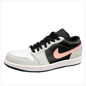 Black / Grey / Pink Nike Retro Low Sneakers Men's Air Jordan 1 | JD-574NK