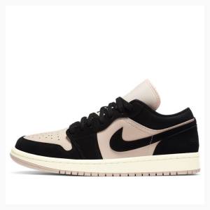 Black / Khaki Nike Low Guava Ice Sneakers Women's Air Jordan 1 | JD-769DR