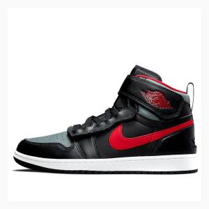 Black Nike FlyEase Basketball Shoes Men's Air Jordan 1 | JD-714UN