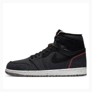 Black Nike High Zoom Space Hippie Basketball Shoes Men's Air Jordan 1 | JD-862FG