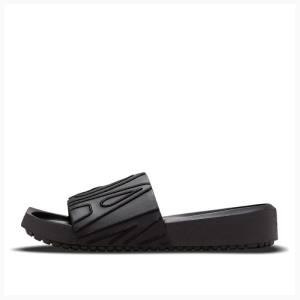 Black Nike Nola Slides Women's Air Jordan | JD-654ET