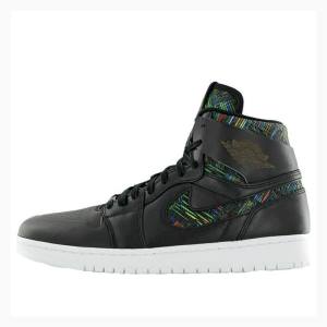 Black Nike RET High NOUV BHM History Month Basketball Shoes Men's Air Jordan 1 | JD-472EA