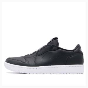 Black Nike RET Low Slip Sneakers Women's Air Jordan 1 | JD-507BU