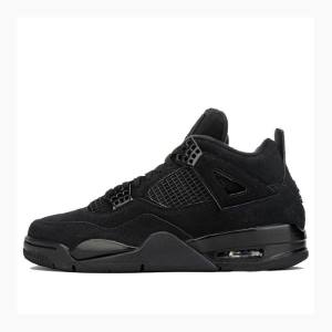 Black Nike Retro Cat Basketball Shoes Men's Air Jordan 4 | JD-526IK