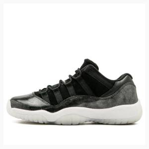 Black Nike Retro Low Barons Sneakers Men's Air Jordan 11 | JD-293QG