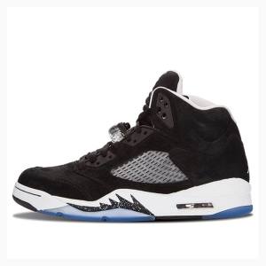 Black Nike Retro Oreo Basketball Shoes Men's Air Jordan 5 | JD-390LX