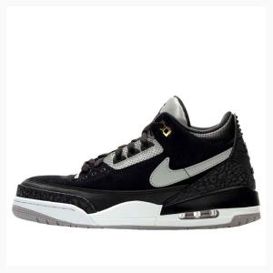 Black Nike Retro Tinker Cement Basketball Shoes Men's Air Jordan 3 | JD-536UC