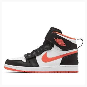 Black / Orange Nike Hi FlyEase Basketball Shoes Men's Air Jordan 1 | JD-827PZ