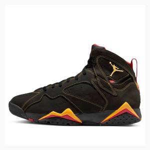 Black / Orange Nike Retro Citrus Basketball Shoes Men's Air Jordan 7 | JD-067RY