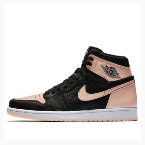 Black / Pink Nike Retro High OG Crimson Tint Basketball Shoes Men's Air Jordan 1 | JD-475NX