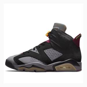 Black / Purple Nike Retro Bordeaux Basketball Shoes Men's Air Jordan 6 | JD-506KJ