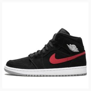 Black / Red / Blue Nike Mid Basketball Shoes Men's Air Jordan 1 | JD-958GI