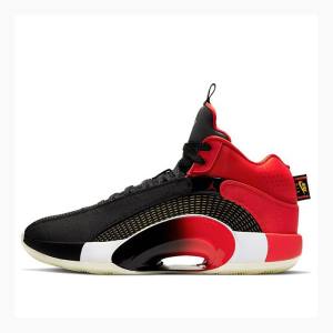 Black / Red Nike Chinese New Year PF Basketball Shoes Men's Air Jordan 35 | JD-903PJ