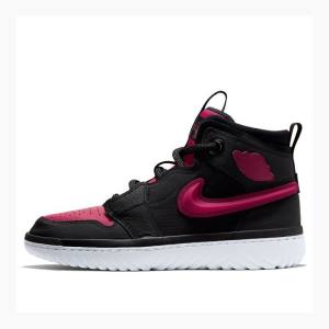 Black / Red Nike High React Noble Basketball Shoes Men's Air Jordan 1 | JD-407WT