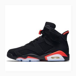 Black / Red Nike Retro Black Infrared Basketball Shoes Men's Air Jordan 6 | JD-017WX