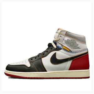 Black / Red Nike Retro HI NRG UN Union x Air Jordan Collection Basketball Shoes Men's Air Jordan 1 | JD-473IB