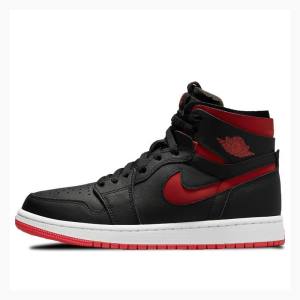 Black / Red Nike Zoom CMFT Bred Basketball Shoes Women's Air Jordan 1 | JD-731CU