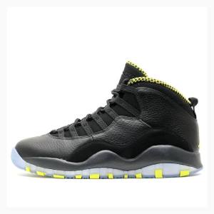 Black / Silver Nike Retro Venom Basketball Shoes Men's Air Jordan 10 | JD-087PG