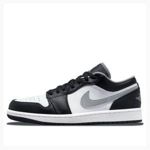 Black / White / Grey Nike Retro Low Sneakers Men's Air Jordan 1 | JD-874LD