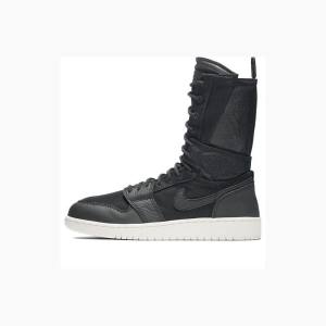 Black / White Nike Explorer Basketball Shoes Women's Air Jordan 1 | JD-548JV