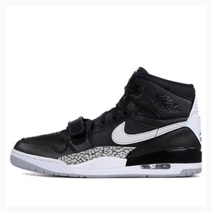 Black / White Nike Legacy 312 Basketball Shoes Men's Air Jordan | JD-506ZF