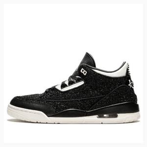 Black / White Nike SE AWOK Vogue Basketball Shoes Women's Air Jordan 3 | JD-726UM