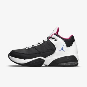 Black / White / Pink / Blue Nike Max Aura 3 Basketball Shoes Men's Air Jordan | NK618HVJ