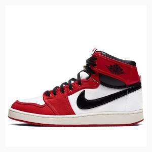 Black / White / Red Nike KO Chicago Chicago 2021 Edition Chicago Basketball Shoes Men's Air Jordan 1 | JD-321WC