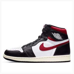 Black / White / Red Nike Retro High OG Basketball Shoes Men's Air Jordan 1 | JD-176CH