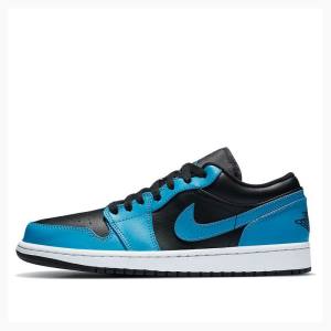 Blue / Black Nike Retro Low Laser Sneakers Men's Air Jordan 1 | JD-721SJ