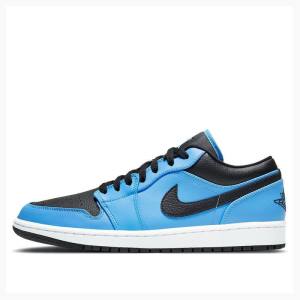 Blue / Black Nike Retro Low University Sneakers Men's Air Jordan 1 | JD-702TS