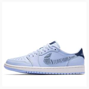 Blue Nike Low 'Royal Tint' Sneakers Women's Air Jordan 1 | JD-348MH