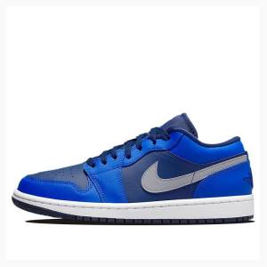 Blue Nike Low-Top Sneakers Women's Air Jordan 1 | JD-748WJ