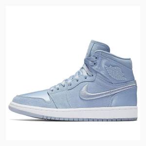 Blue Nike RET High SOH Hydrogen Blue Basketball Shoes Women's Air Jordan 1 | JD-164GJ