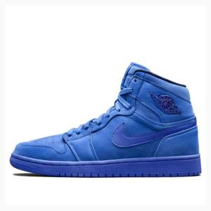 Blue Nike Retro HI PRM Suede - Void Basketball Shoes Women's Air Jordan 1 | JD-420WX