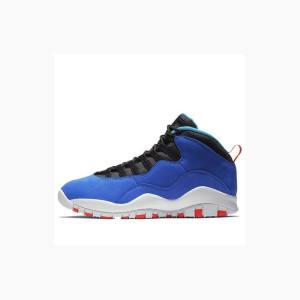 Blue / White Nike Retro Tinker Basketball Shoes Men's Air Jordan 10 | JD-576TM