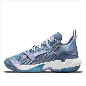 Blue / White Nike Why Not Zer0.4 PF 4 Basketball Shoes Men's Air Jordan | JD-427NM