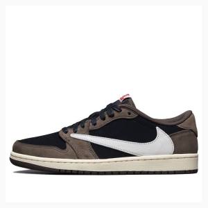 Brown / Black Nike Low OG SP Travis Scott Sneakers Men's Air Jordan 1 | JD-384CJ