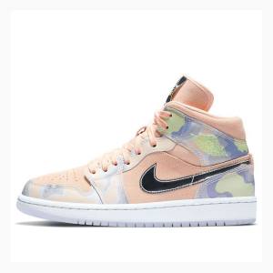 Coral Nike Mid SE 'P(HER)SPECTIVE' Basketball Shoes Women's Air Jordan 1 | JD-196QP