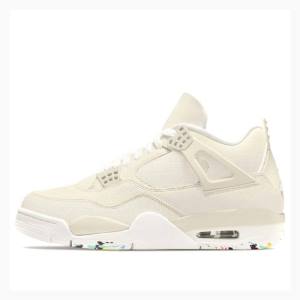 Cream Nike Canvas Basketball Shoes Women's Air Jordan 4 | JD-457CA