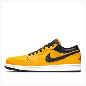 Gold / Black Nike Retro Low Sneakers Men's Air Jordan 1 | JD-905LM