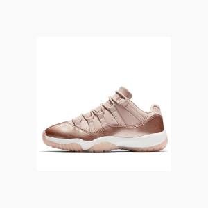 Gold / Rose Nike Retro Low Sneakers Women's Air Jordan 11 | JD-362KT