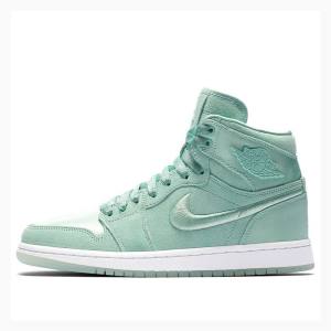 Green Nike Retro High SOH Mint Foam Basketball Shoes Women's Air Jordan 1 | JD-052WL