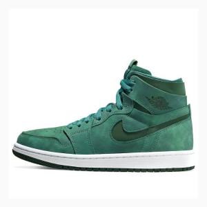 Green Nike Zoom Air CMFT Basketball Shoes Women's Air Jordan 1 | JD-384GY