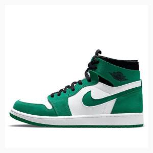 Green / White Nike Zoom Comfort ' Stadium Basketball Shoes Men's Air Jordan 1 | JD-584ZQ